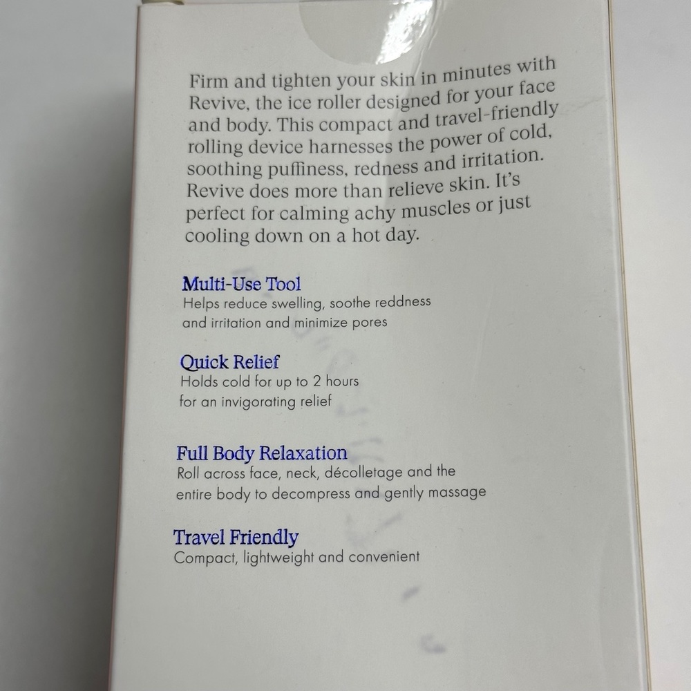 New in Box - Revive Face & Body Ice Roller - skin firming tightening, puffiness - Picture 2 of 12